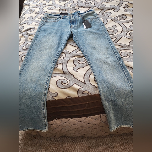 SOLD!!!¡ $120 Armani Exchange AX Men's Blue Jeans 34X34 Icon Casual Slim Fit - Picture 3 of 9